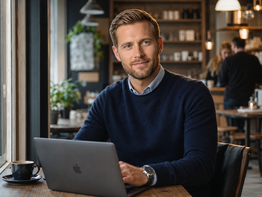 Research på farten - ofte fra en kaffebar i Bergen