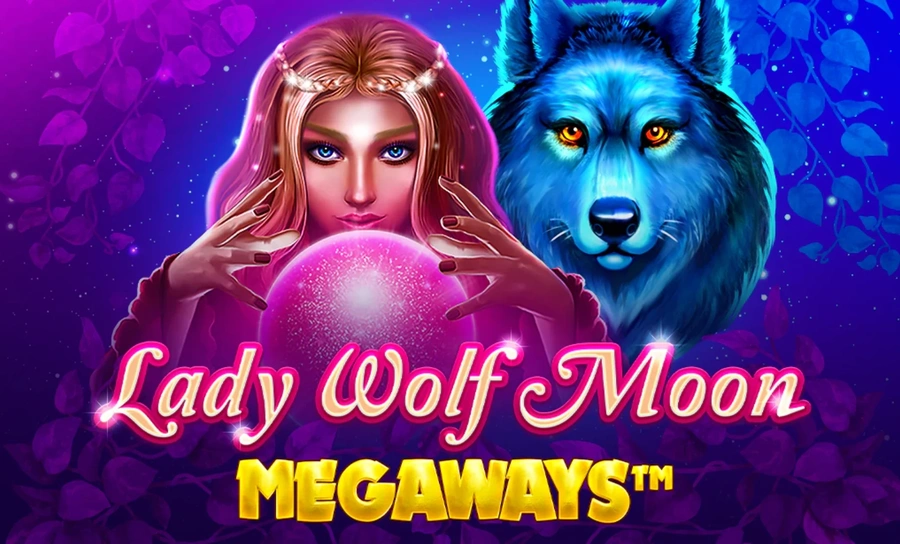 Lady Wolf Moon Megaways måne ulver nattlig skog