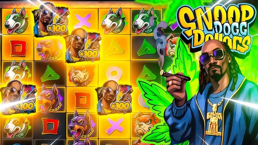 Snoop Dogg Dollars Sticky Wilds og multiplikator-celler