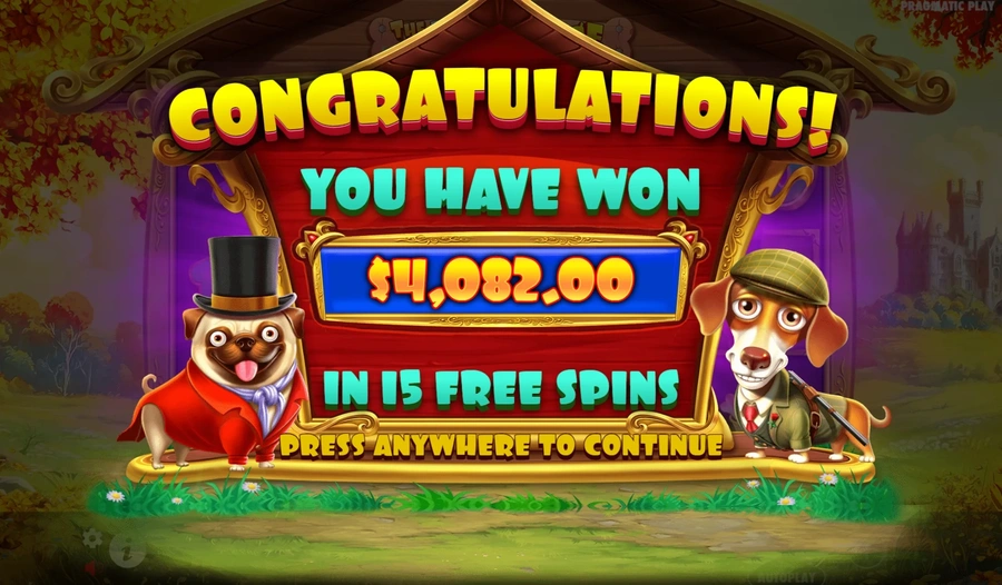 The Dog House Royal Hunt stor gevinst i bonus