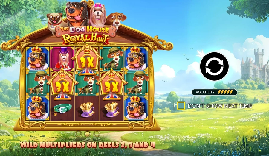 The Dog House Royal Hunt kongelige hunder motiv